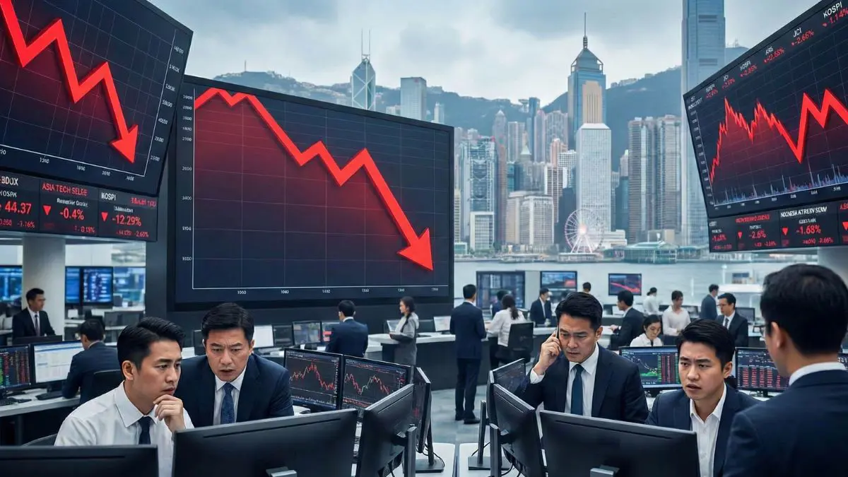 Tech Selloff Weighs on Asian Markets; Indonesia Slides After Moody’s Outlook Cut