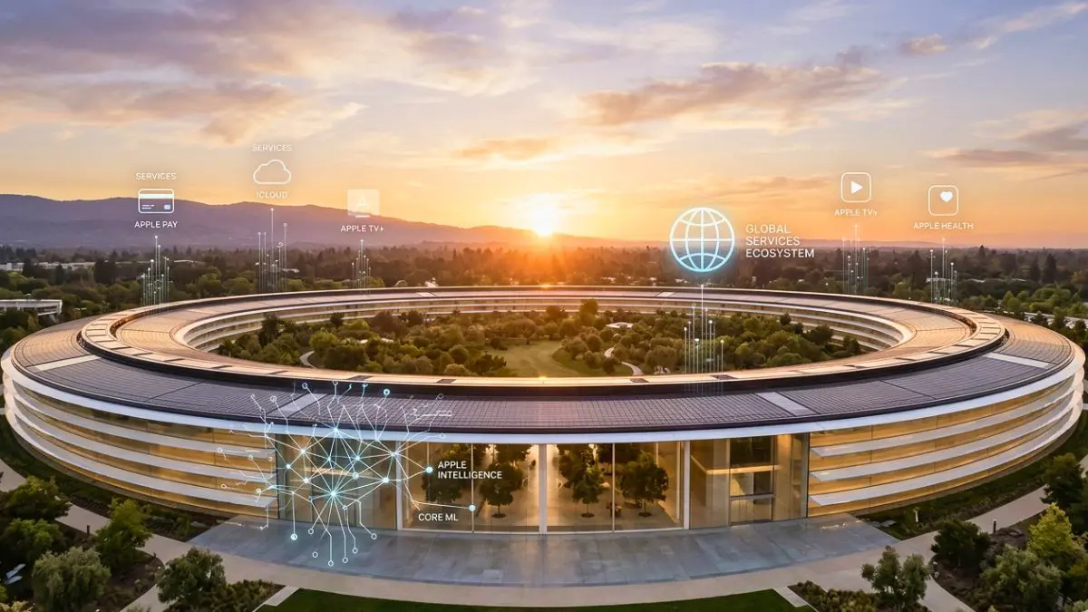 Apple at 50 reflects shift toward services and AI as growth drivers