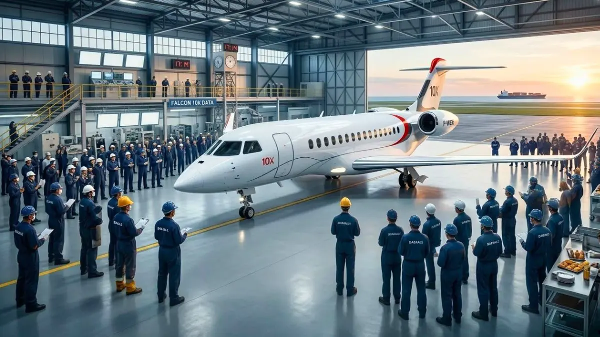 Dassault Aviation rolls out Falcon 10X long-range business jet