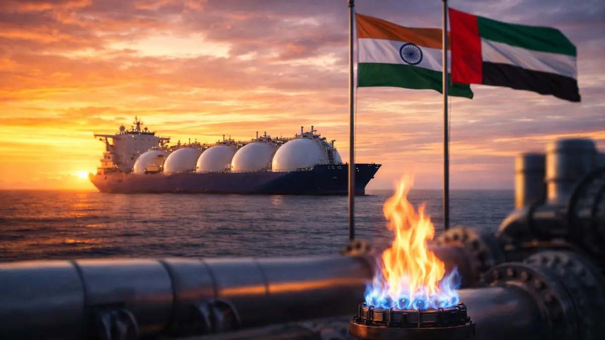 India, UAE Formalize $3 Billion LNG Deal, Set Sights on $200 Billion Trade Target by 2032