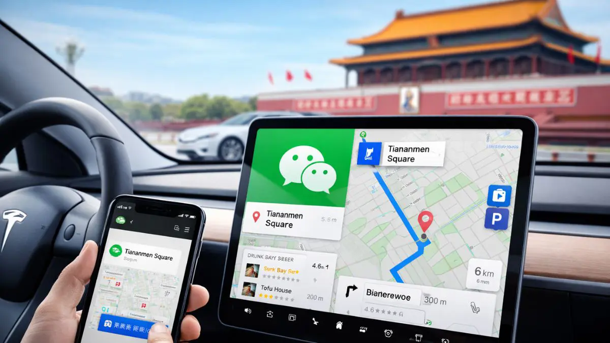 Tencent, Tesla Team Up on WeChat-Linked In-Car Features in China