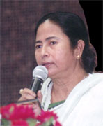 Railways minister Mamata Banerjee