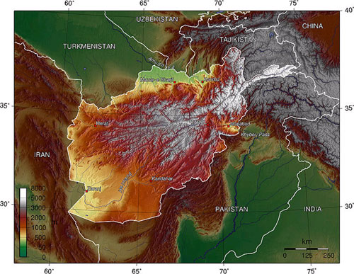 Afghan topography
