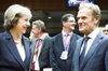 Trade talks only after other issues are resolved, Tusk tells May