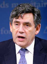 Gordon Brown, British Prime Minister 