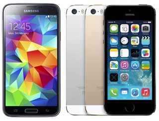 Samsung galaxy s5 and iphone 5s