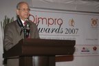 Dr Sreedharan speaking at the Qimpro Awards function 