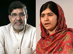 Kailash Satyarthi and Malala Yousafzai were jointly awarded the Nobel Peace Prize 2014